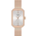 Tissot SRV Damklocka Quartz 30 mm – Silverfärgad Urtavla med Guldfärgad Milaneselänk