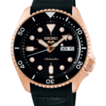 Seiko 5 Sports Specialist Style Herrklocka Automatic 42.5 mm – Svart Sunray Urtavla med Svart Läder