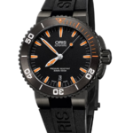 Oris Aquis Date Automatisk Herrklocka 43 mm – Svart Urtavla med Svart Gummiband