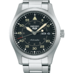 Seiko 5 Sports Herrklocka Automatic 42.5 mm – Svart Urtavla med Stållänk